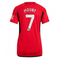 Fotballdrakt Dame Manchester United Mason Mount #7 Hjemmedrakt 2023-24 Kortermet